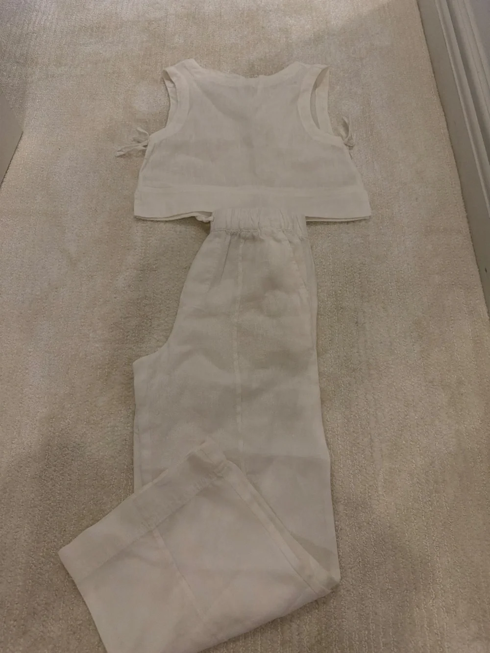 Girls Zara matching linen set size 8